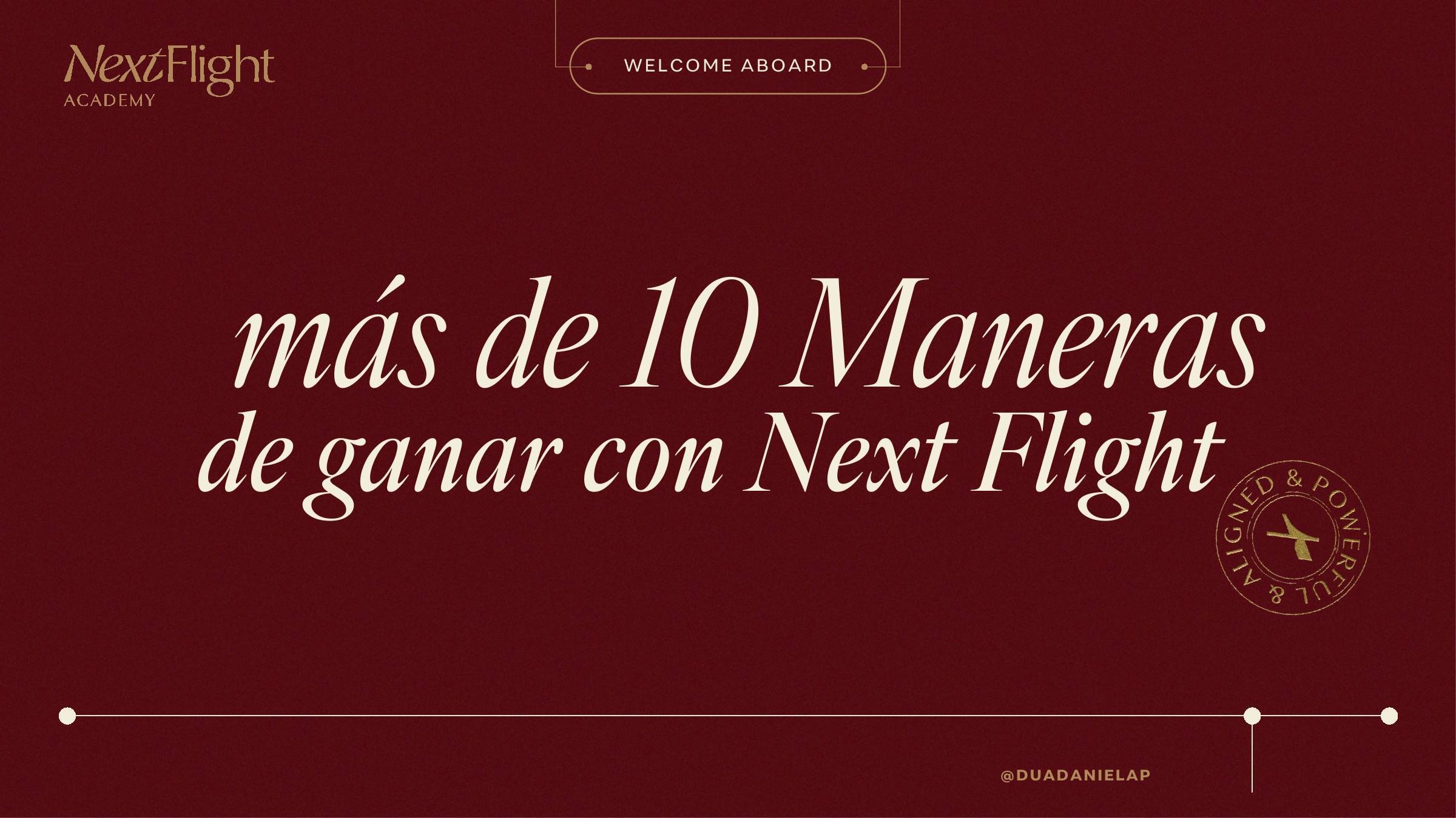Portada de la guía Más de 10 maneras de ganar con Next Flight